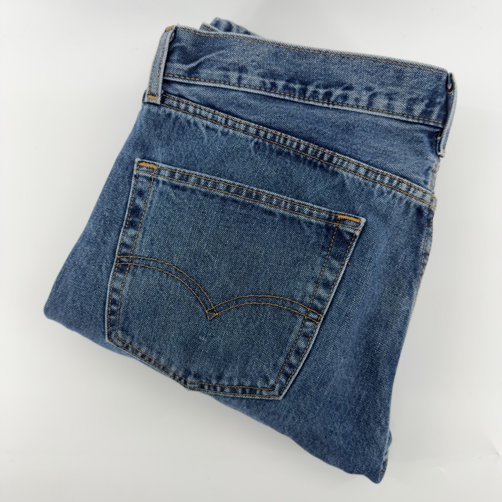 Levi Strauss 505 Mens Jeans Blue‎ Straight Leg W36 L34 Cotton Denim